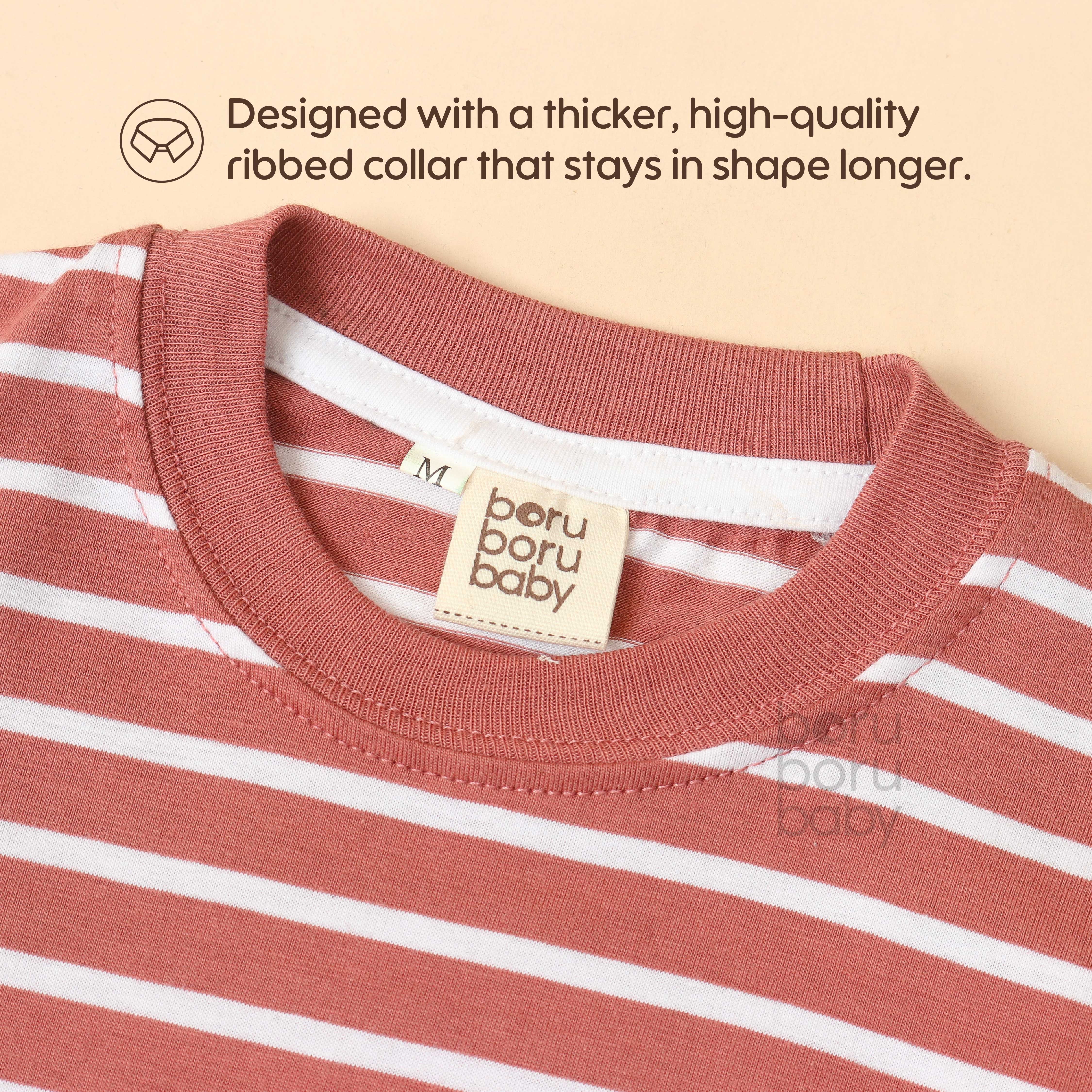 BUY 1 GET 1 NEW BORN Baby Stripe Shirt - Kaos Tangan Panjang Polos Stripe Bayi - Tshirt Long Sleeve Pattern Garis Mix Match