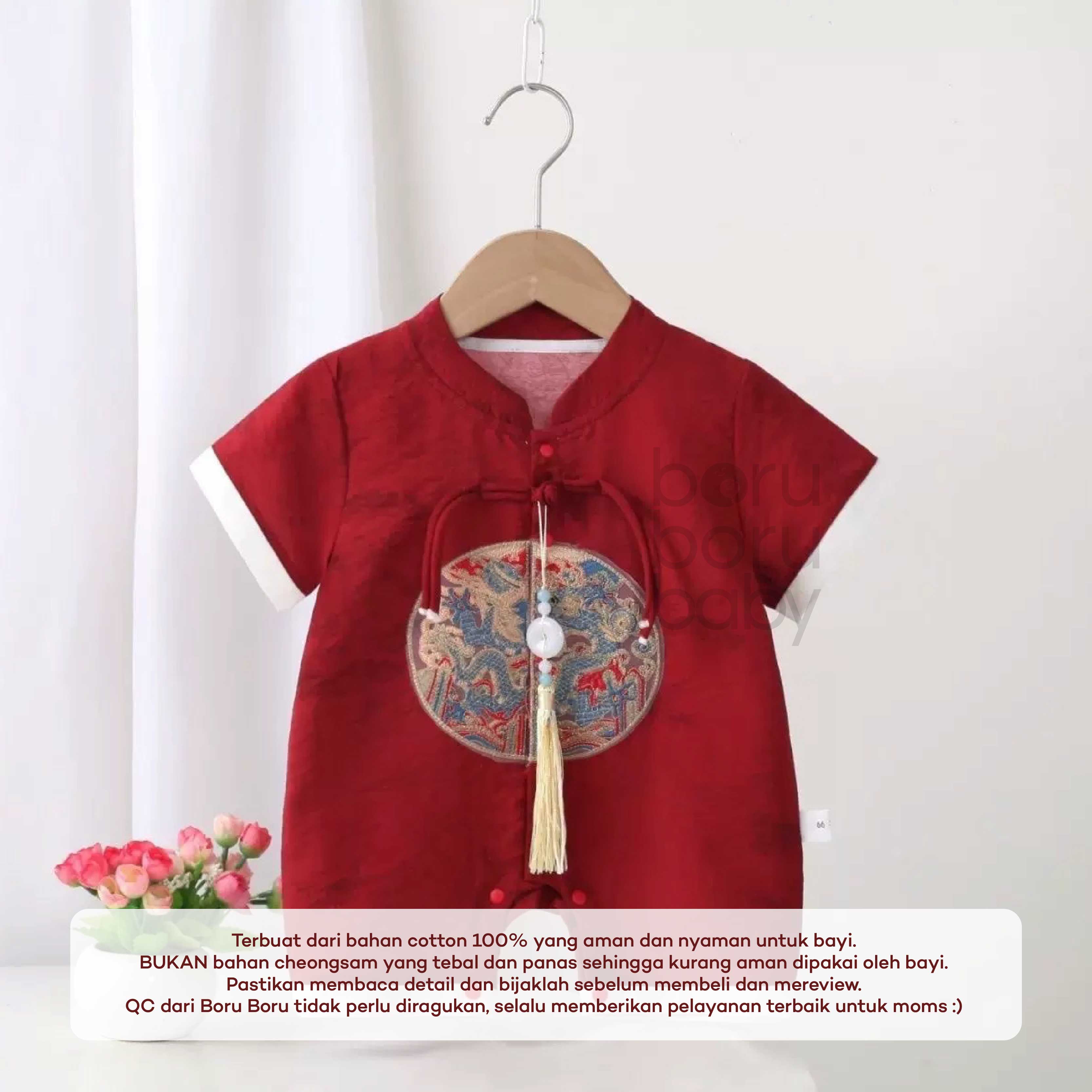 Cai Long Jumpsuit Imlek - Baju celana set chinese new year - kimono anak Sinchia