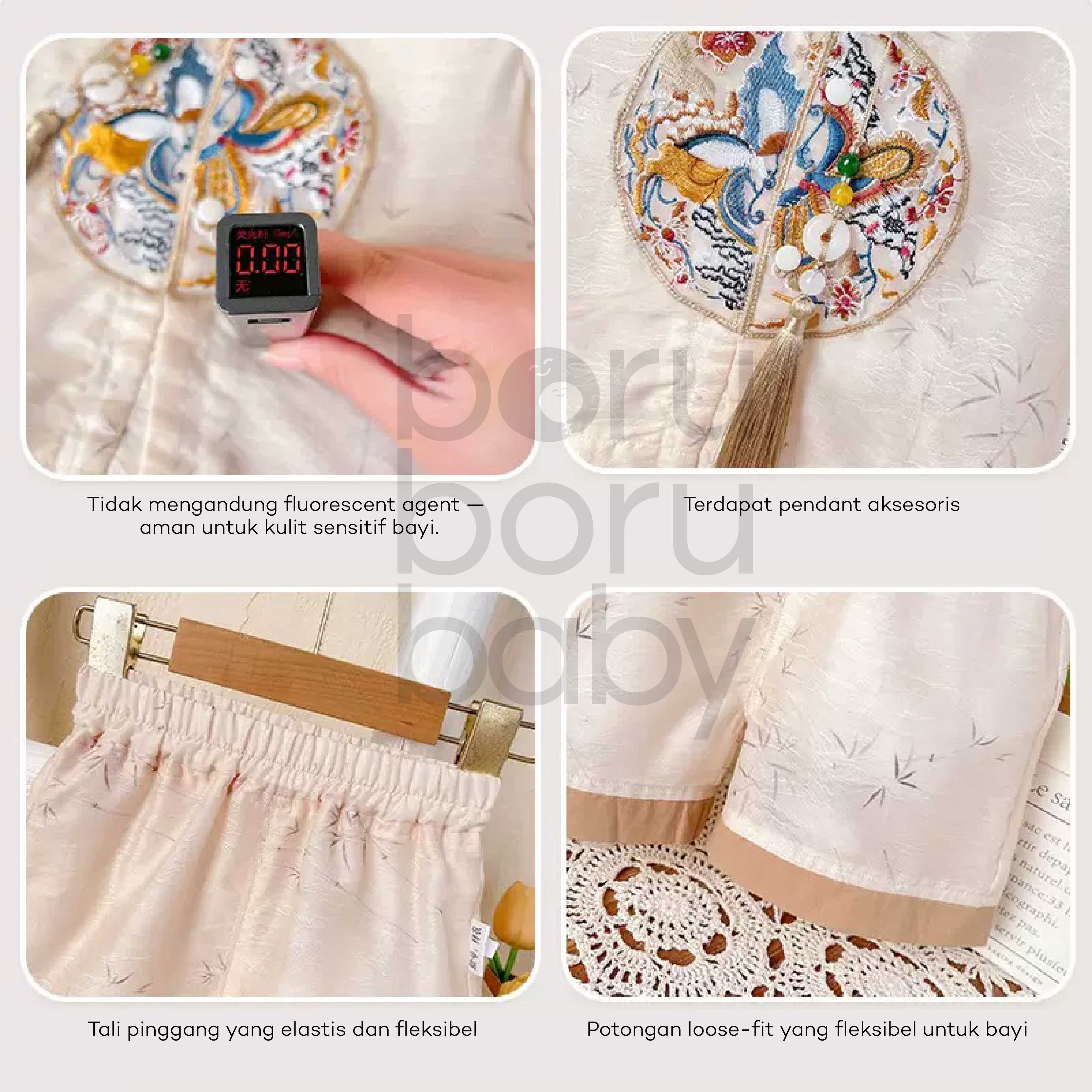 Jinfu Shirt Set Imlek - Baju celana set chinese new year - kimono anak Sinchia