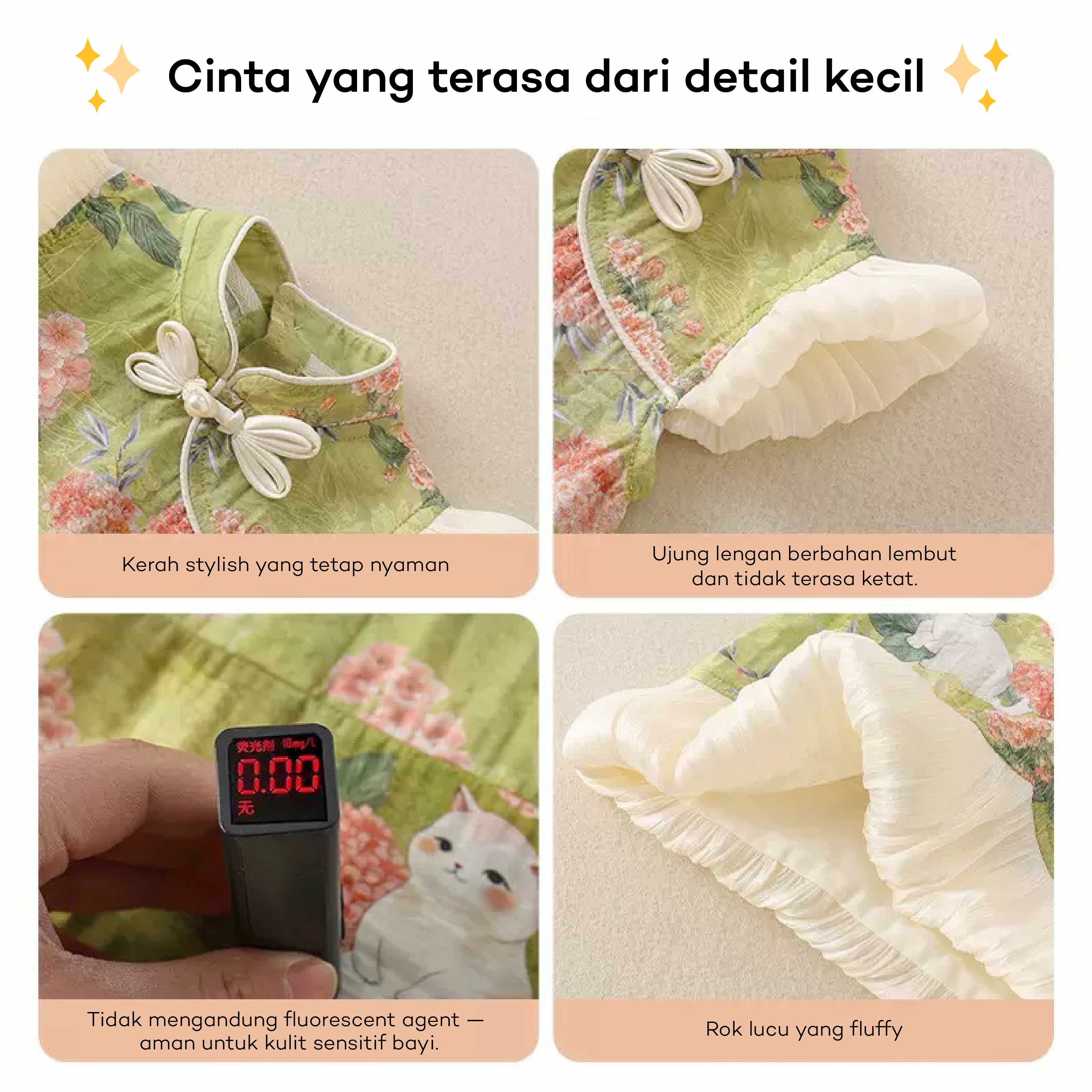 Xin Dress Imlek - Baju rok bayi chinese new year - Dress anak Sinchia