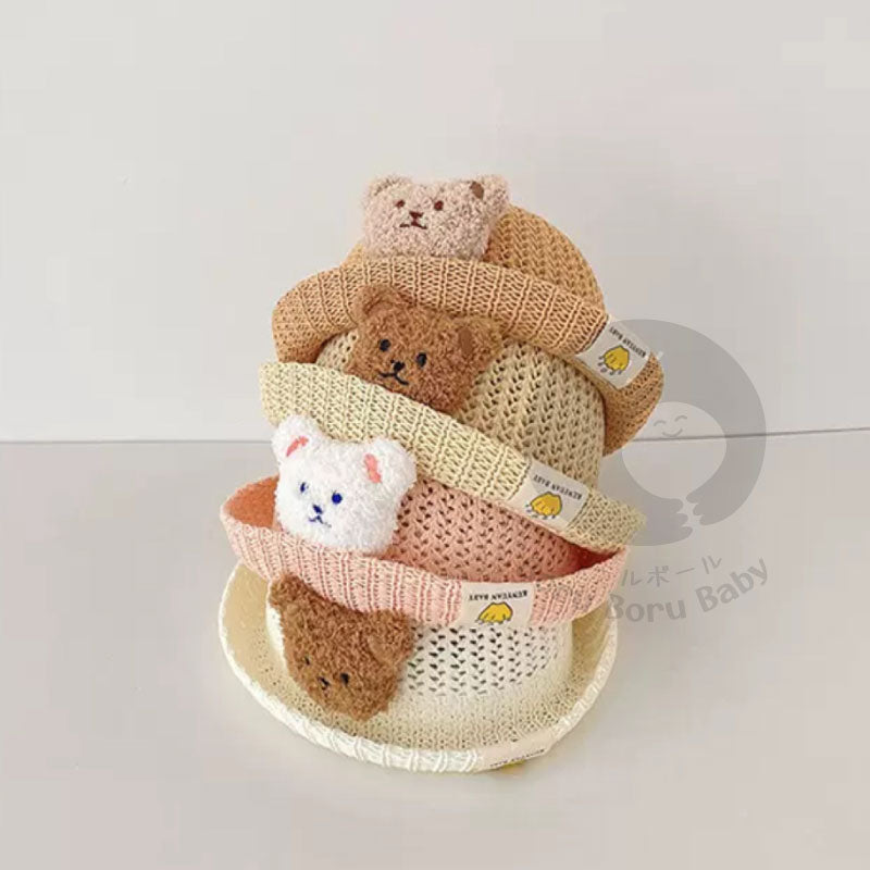 TOPI BAYI LUCU - POLAR BEAR BUCKET HAT - TOPI BAYI 3D - BUCKET HAT BABY UNISEX