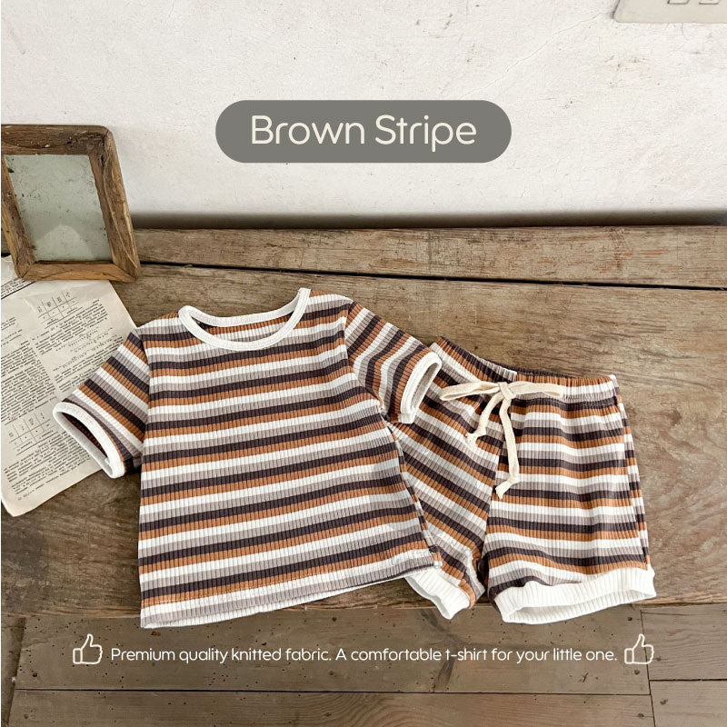 Saki Baby Summer Set UNISEX - Paket Baju Celana Setelan Bayi Musim Gugur