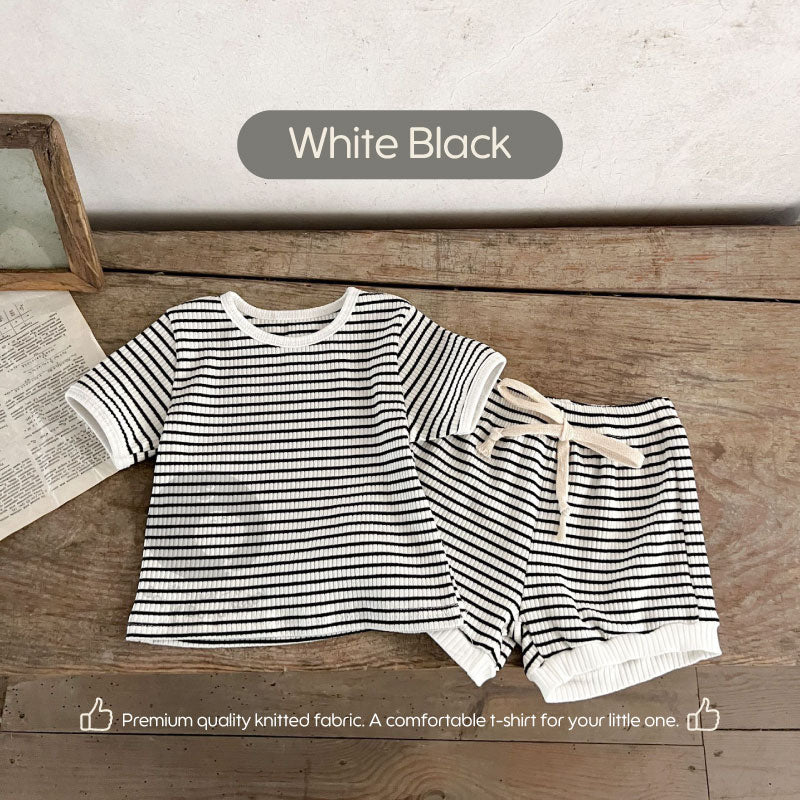 Saki Baby Summer Set UNISEX - Paket Baju Celana Setelan Bayi Musim Gugur