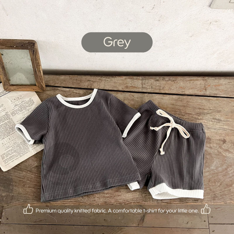 Saki Baby Summer Set UNISEX - Paket Baju Celana Setelan Bayi Musim Gugur