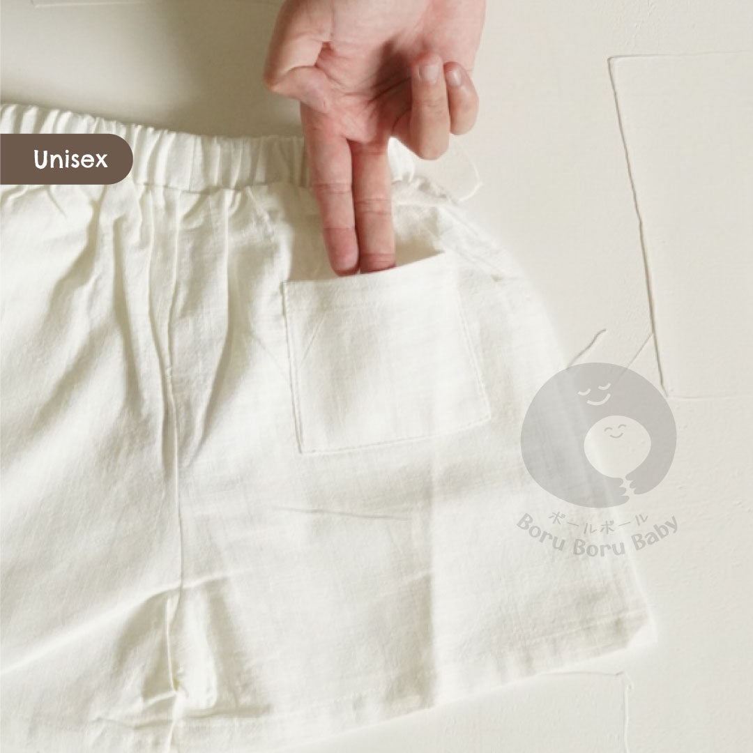 Baby Basic Short Pants - Celana Pendek Bayi Unisex - Celana Linen Bayi Premium