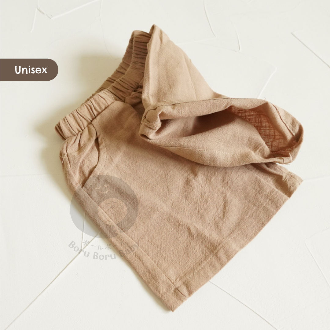 Baby Basic Short Pants - Celana Pendek Bayi Unisex - Celana Linen Bayi Premium