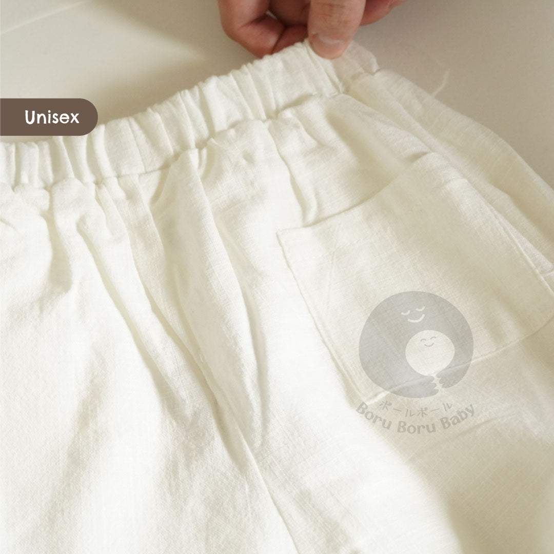 Baby Basic Short Pants - Celana Pendek Bayi Unisex - Celana Linen Bayi Premium