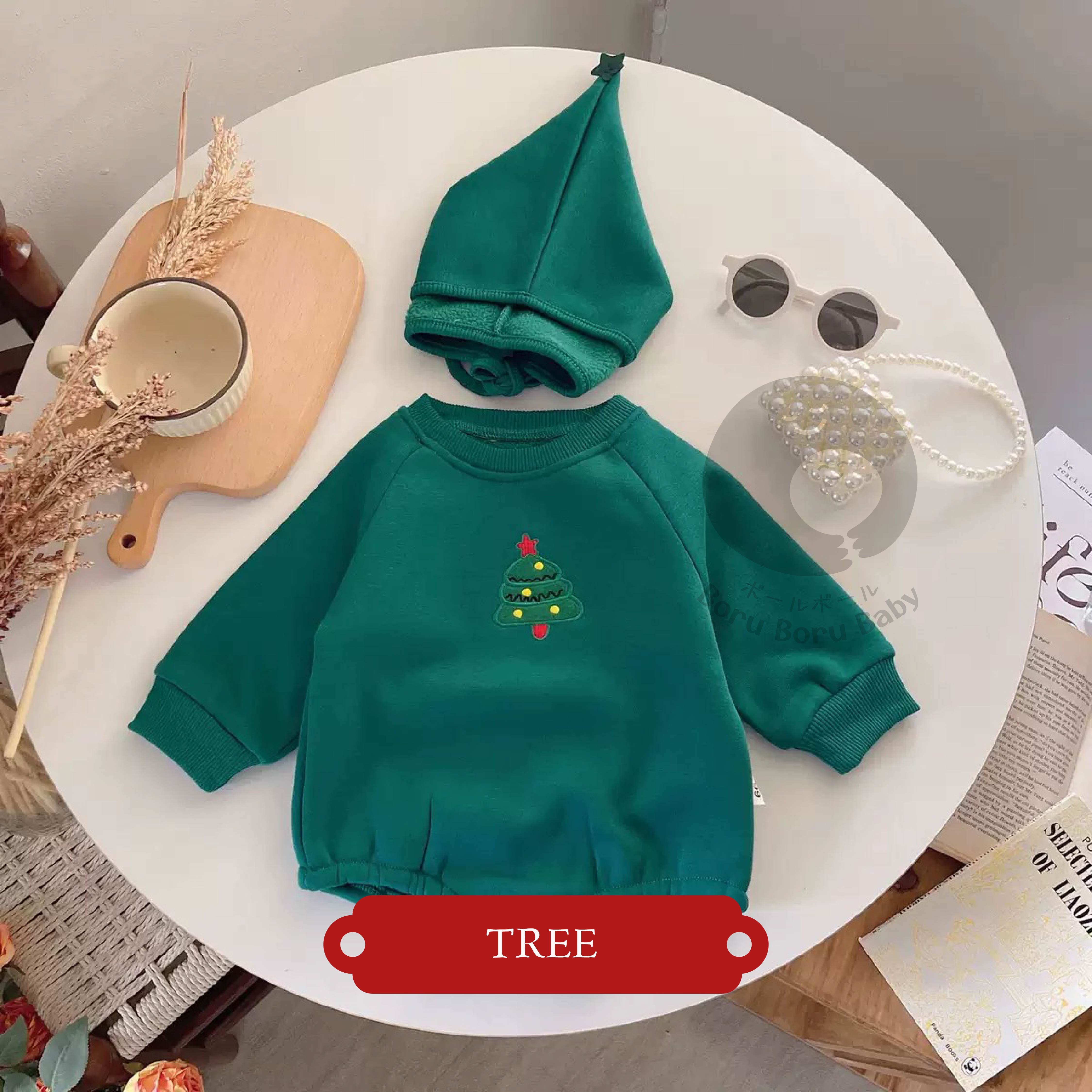 Baju bayi natal - Rudolf Sweater - kostum natal bayi