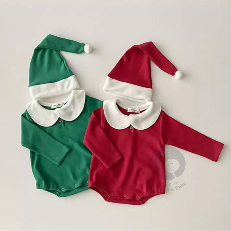 Baju bayi natal - Christmas Santa Long Sleeve - kostum natal bayi