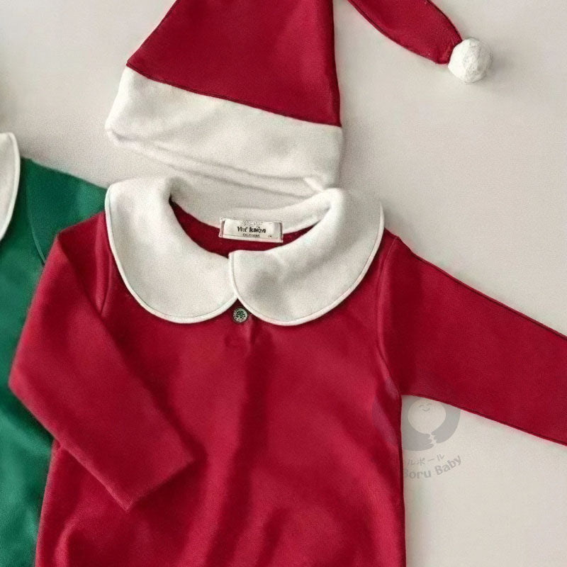 Baju bayi natal - Christmas Santa Long Sleeve - kostum natal bayi