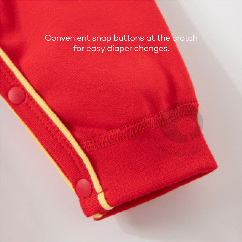 Baju bayi Imlek - Red Cheongsam Jumper - Kimono Chinese New Year - Baju Sinchia