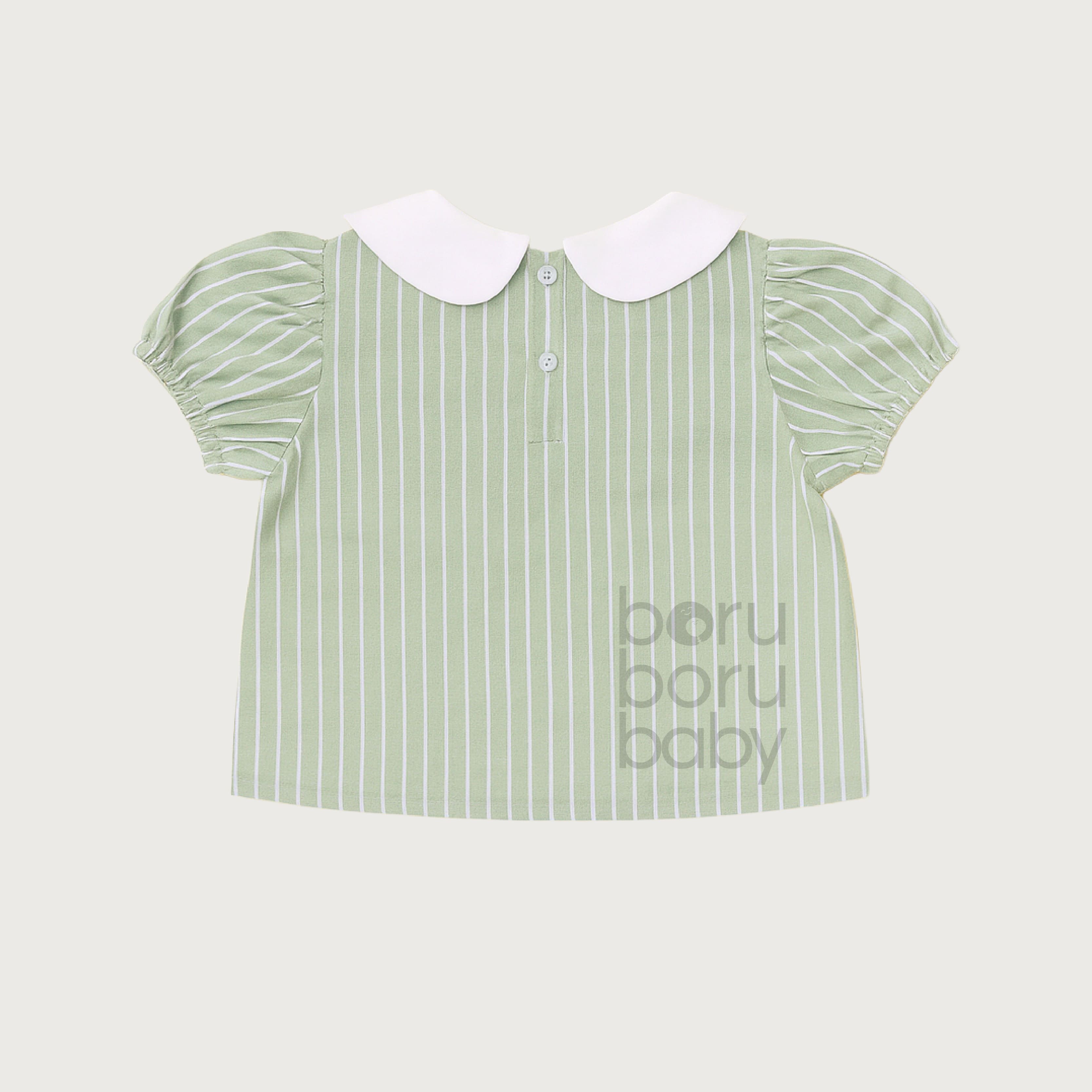 Aiko Blouse Baby Girl - Kemeja Blus Bayi Perempuan - Blouse Anak Kerah Bulat