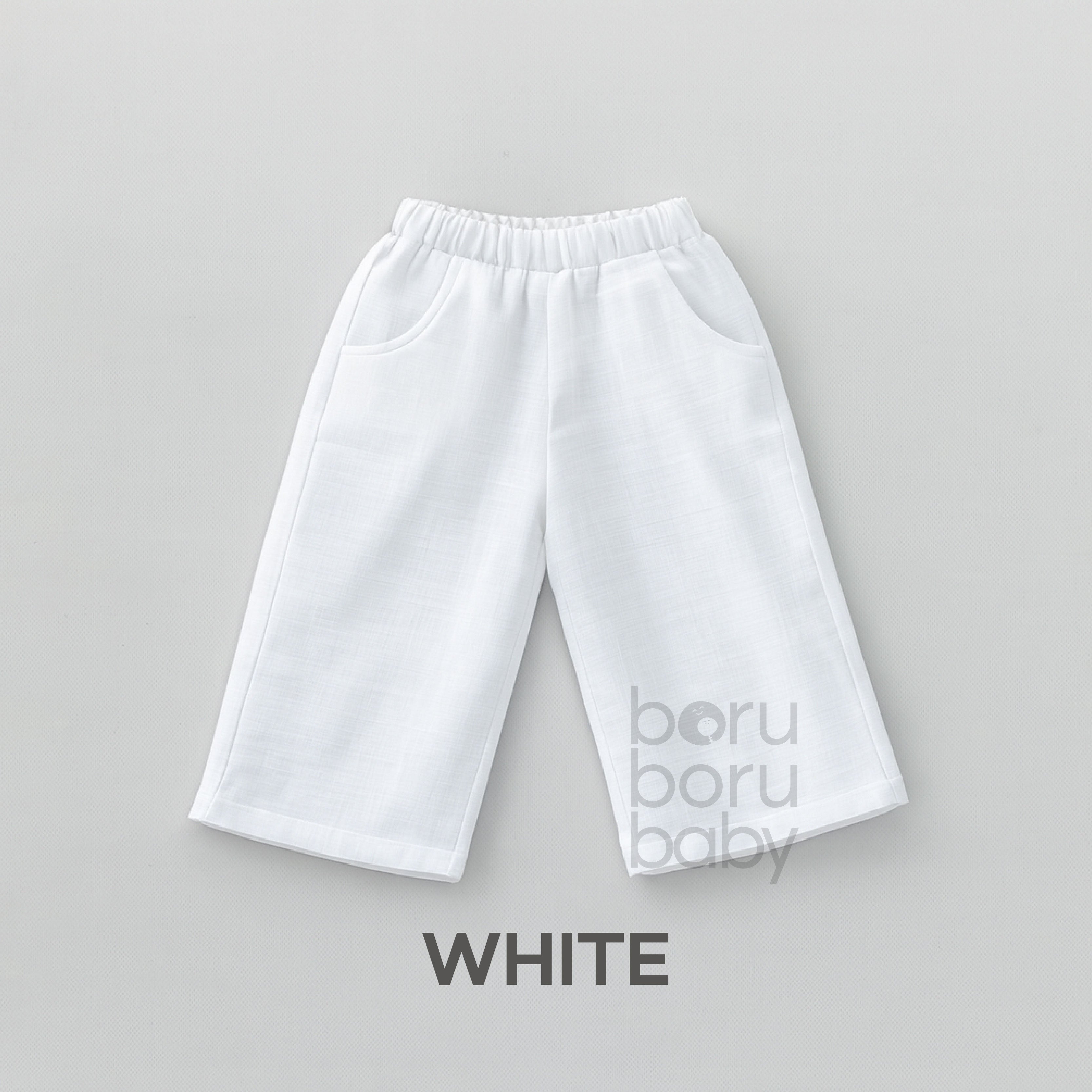 Basic Linen Long Pants - Celana panjang linen bayi & anak - Celana kulot unisex