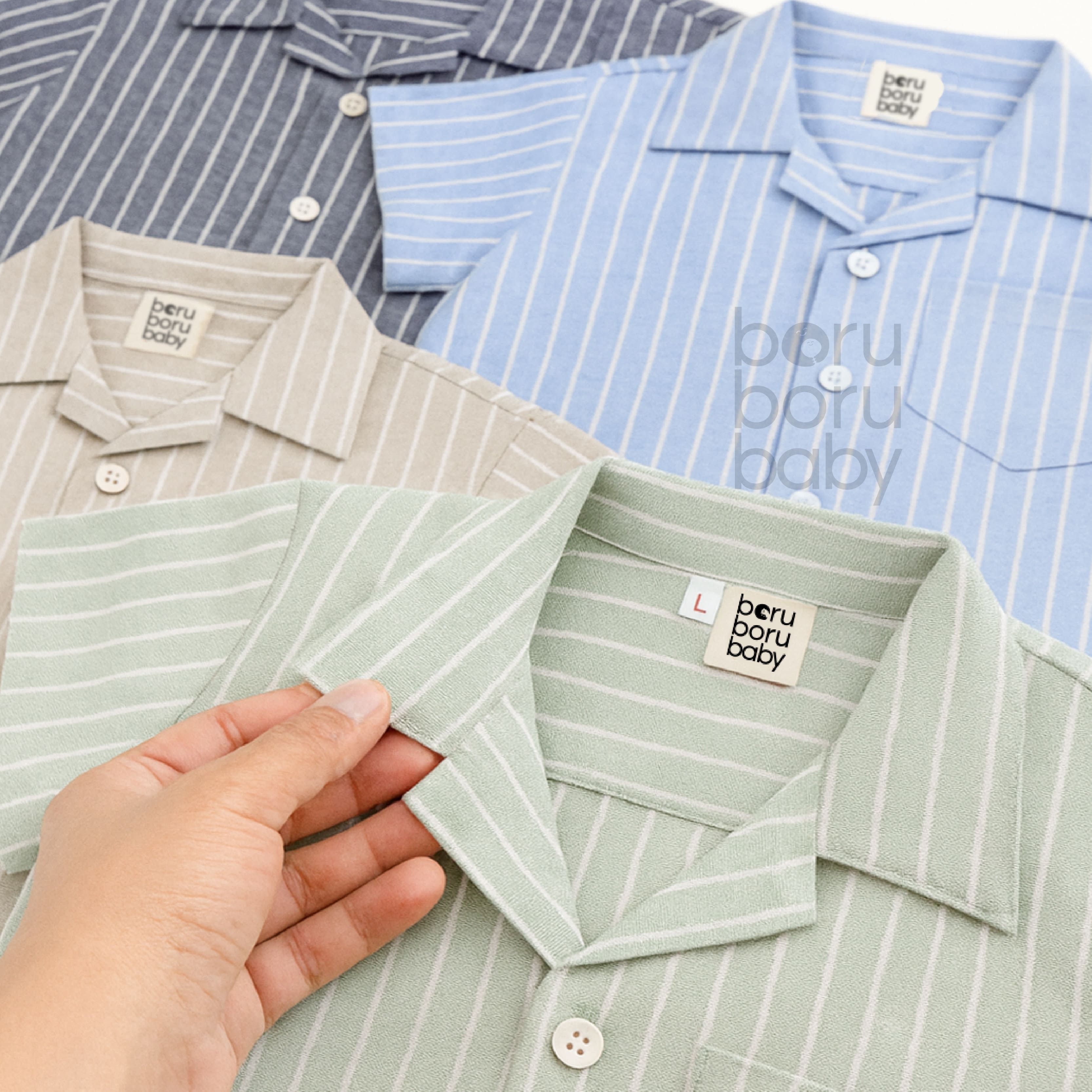 Nao Relaxed Shirt - Kemeja Bowling Bayi Unisex - Kemeja Relax Anak Unisex