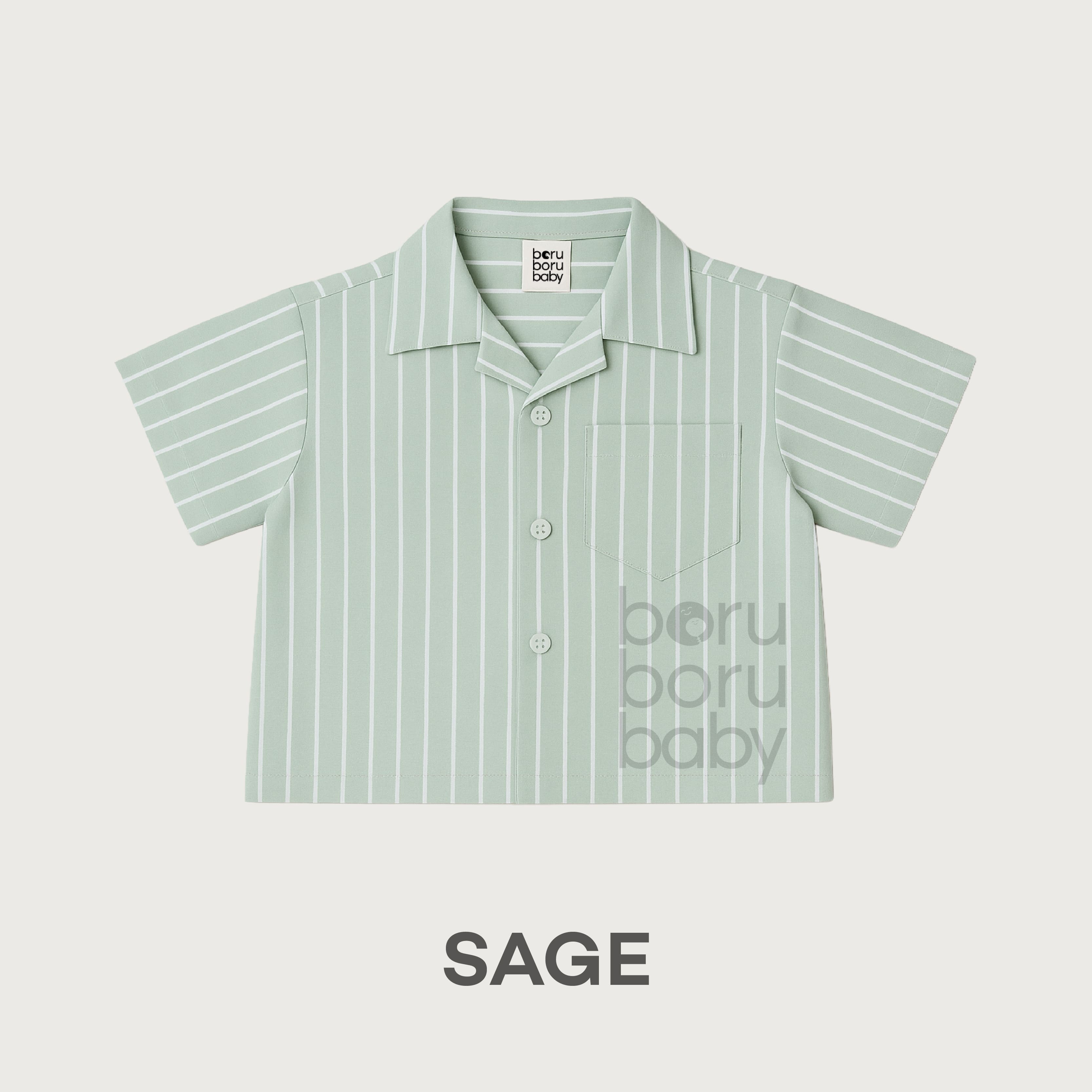 Nao Relaxed Shirt - Kemeja Bowling Bayi Unisex - Kemeja Relax Anak Unisex