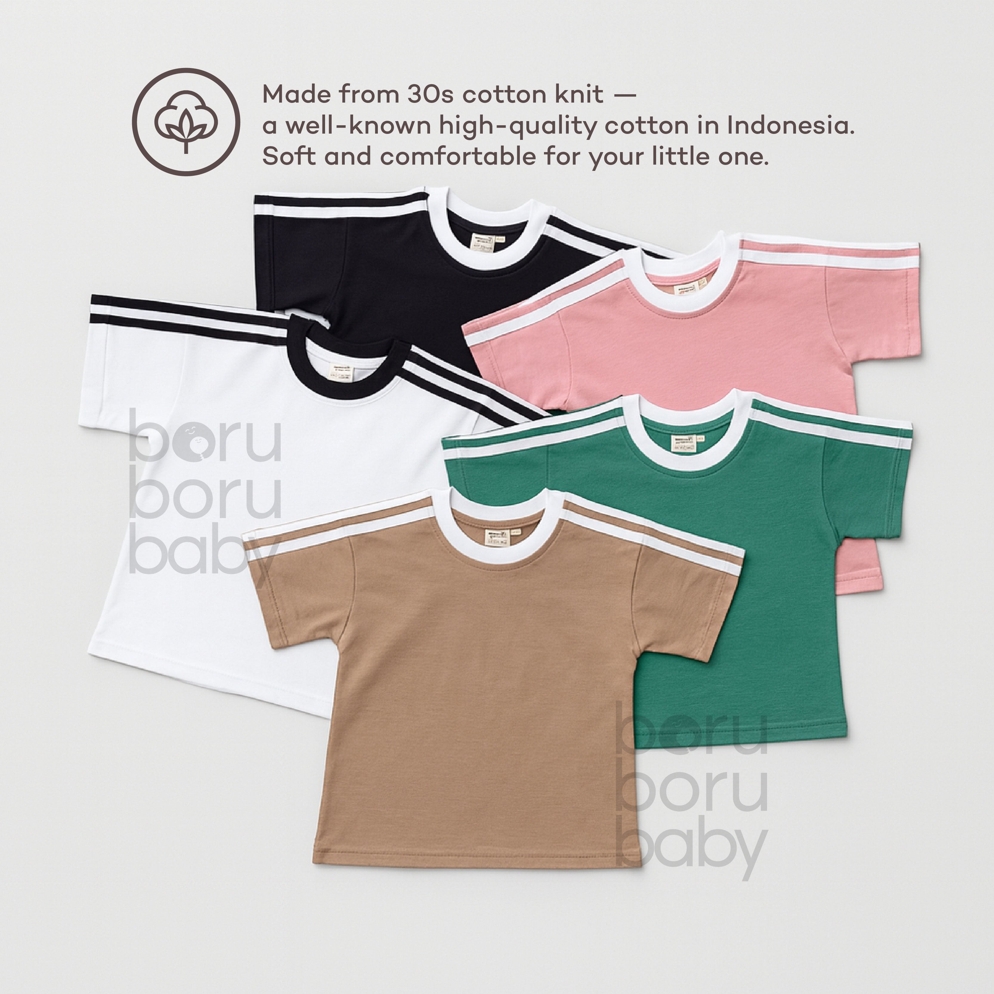 Gogo Tshirt - Kaos baby kids basic - Oversize Shirt bayi anak sport