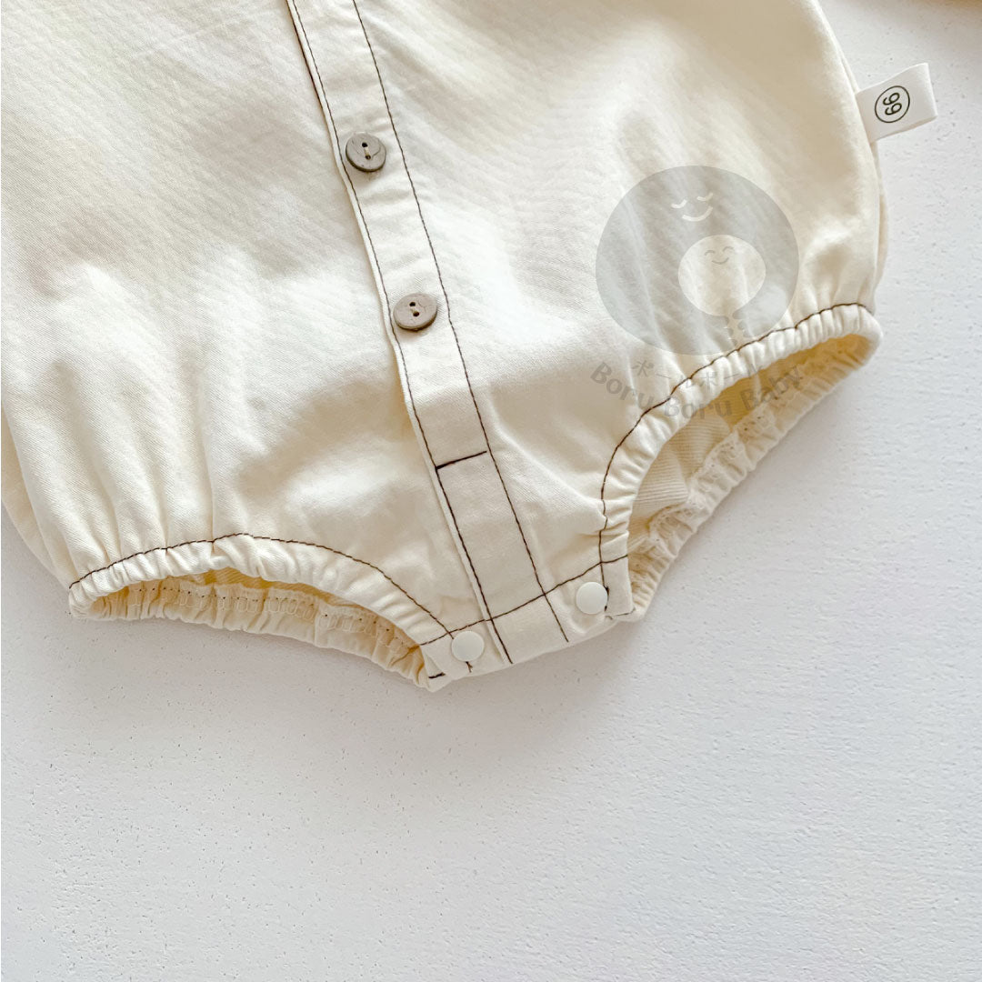 Kemeja Romper Jacob Shirt - Kemeja Dasi Bayi - Kemeja Semi Kasual