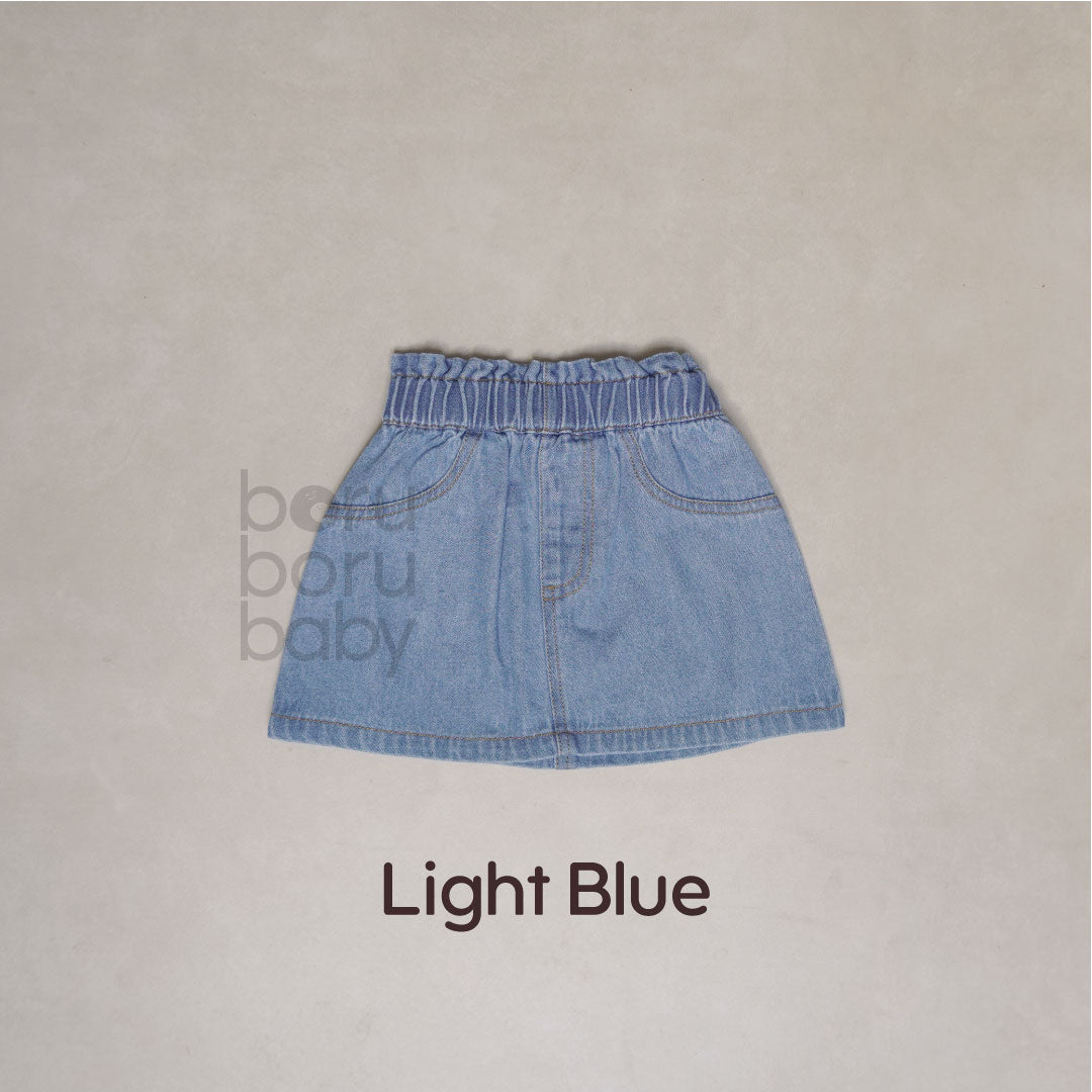 Rok Denim Bayi - Rok Celana Anak Perempuan - Baby Girl Denim Skirt