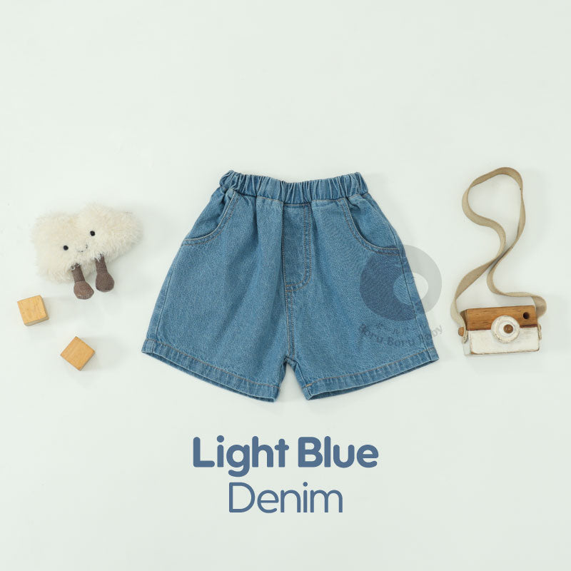 Paket Bundling - Bundling Tshirt & Denim Short Pants - Baju Bayi Celana Anak