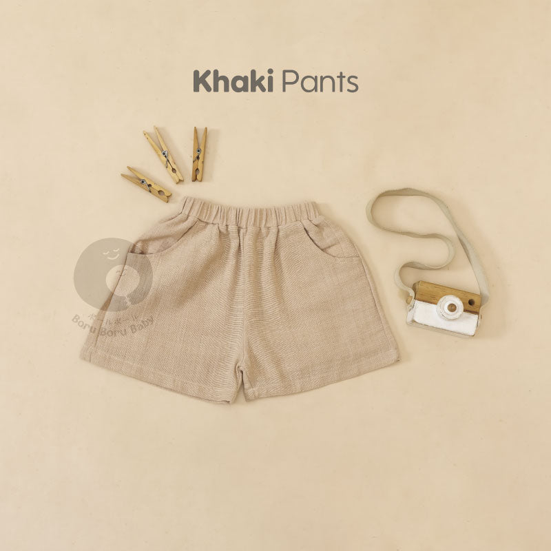 Baby Basic Short Pants - Celana Pendek Bayi Unisex - Celana Linen Bayi