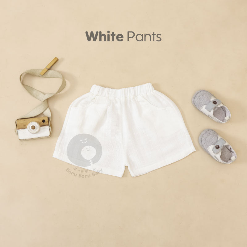 Baby Basic Short Pants - Celana Pendek Bayi Unisex - Celana Linen Bayi