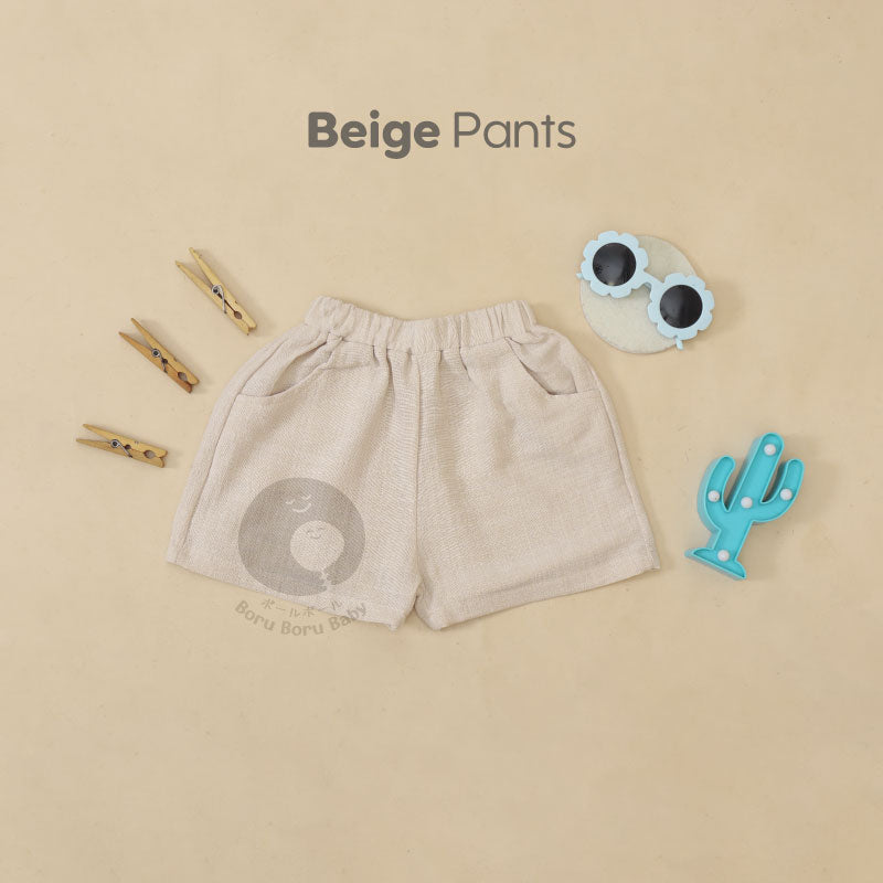 Baby Basic Short Pants - Celana Pendek Bayi Unisex - Celana Linen Bayi