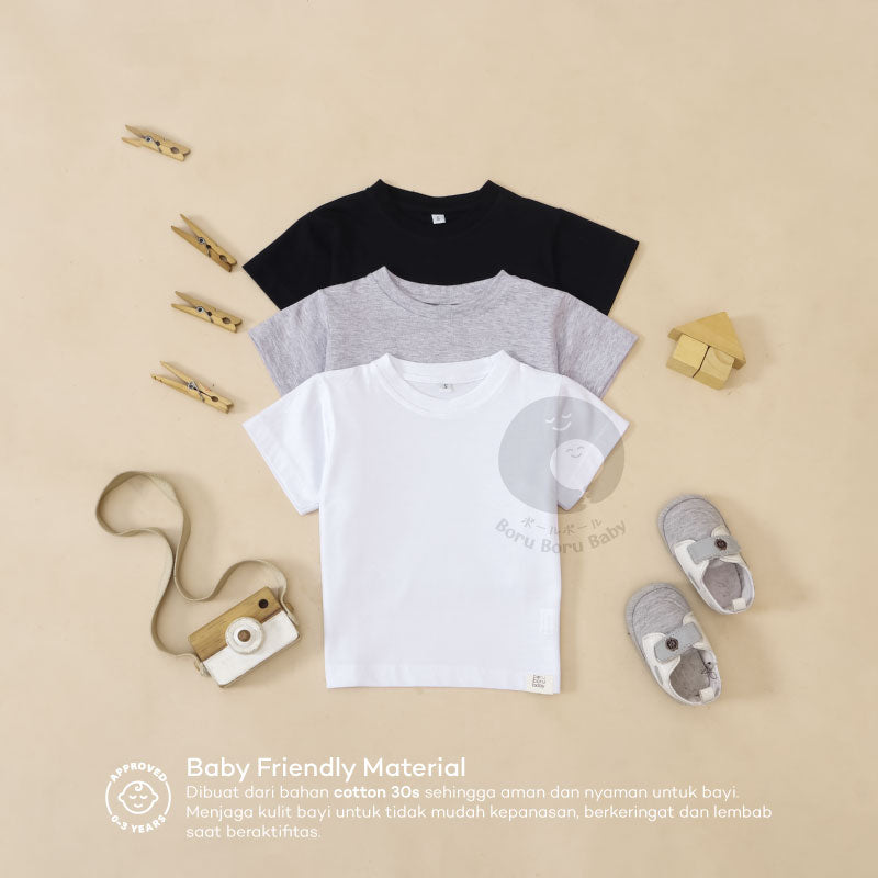 Simple basic top - Kaos atasan bayi - Tshirt bayi polos