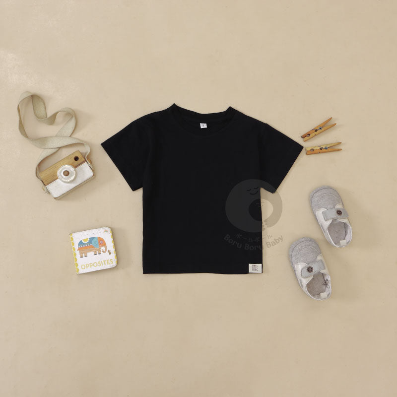 Paket Bundling - Bundling Denim Jumpsuit Set & Black Tshirt - Baju Bayi Celana Anak