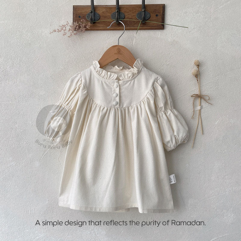 Baju bayi Lebaran Paket - Fayra Dress Gamis - Baju Rok Bayi Ramadan - Baju Bayi Muslim