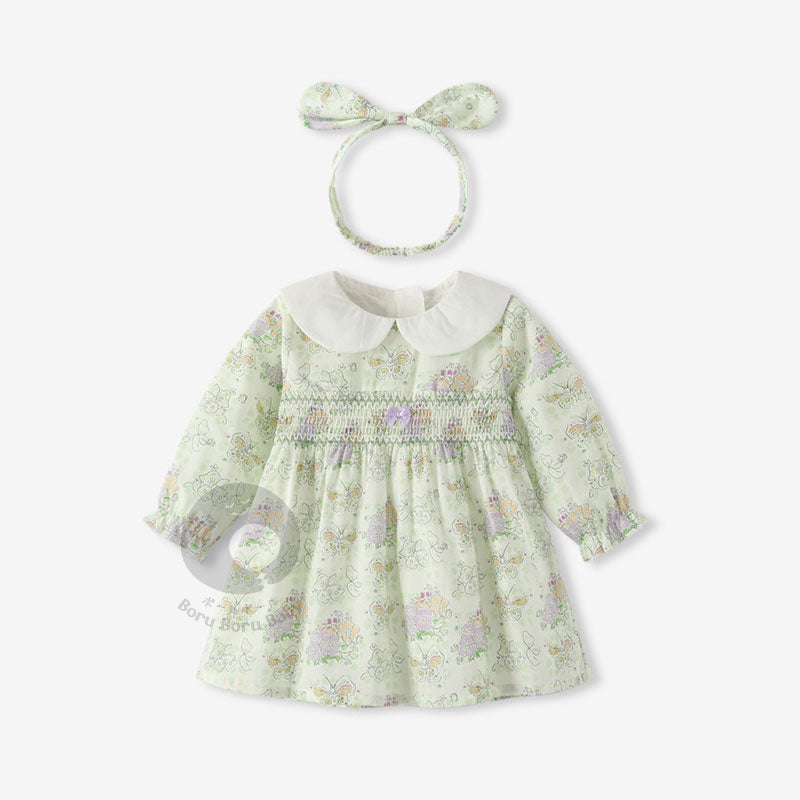 Baju Bayi Europe Style - Kanaya Dress - Baju Rok Bayi Tangan Panjang