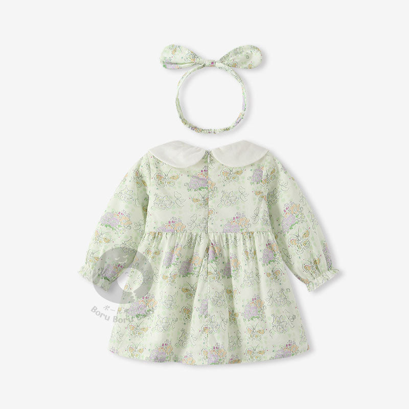 Baju Bayi Europe Style - Kanaya Dress - Baju Rok Bayi Tangan Panjang