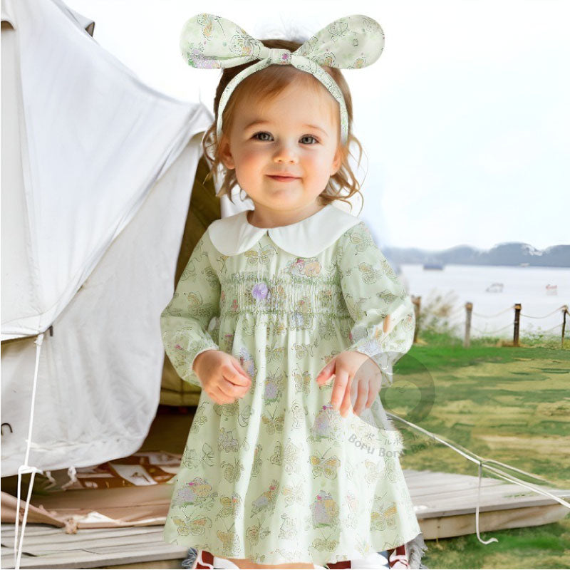 Baju Bayi Europe Style - Kanaya Dress - Baju Rok Bayi Tangan Panjang