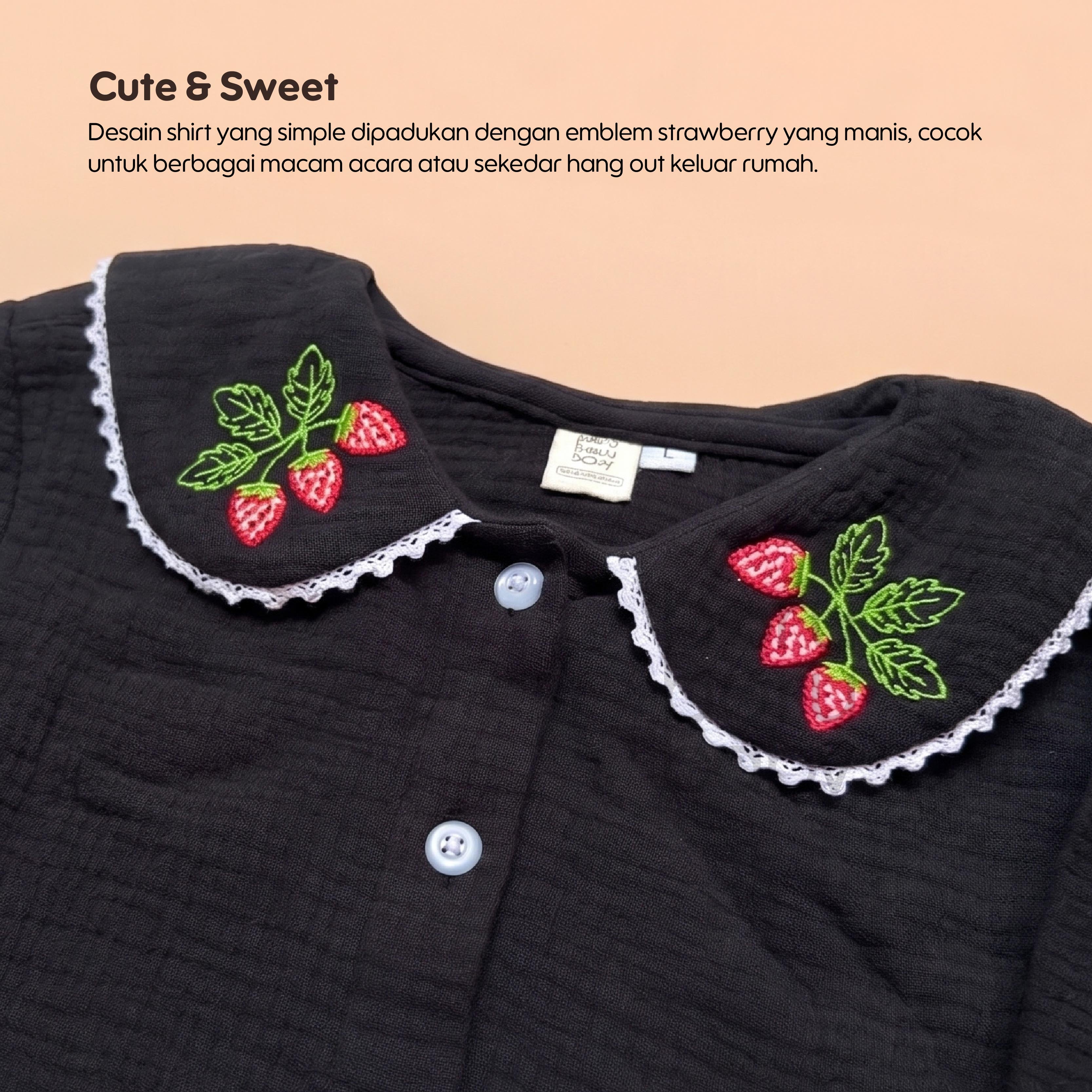 Mina Shirt Baby Girl - Kemeja bayi perempuan - Baju Anak Perempuan