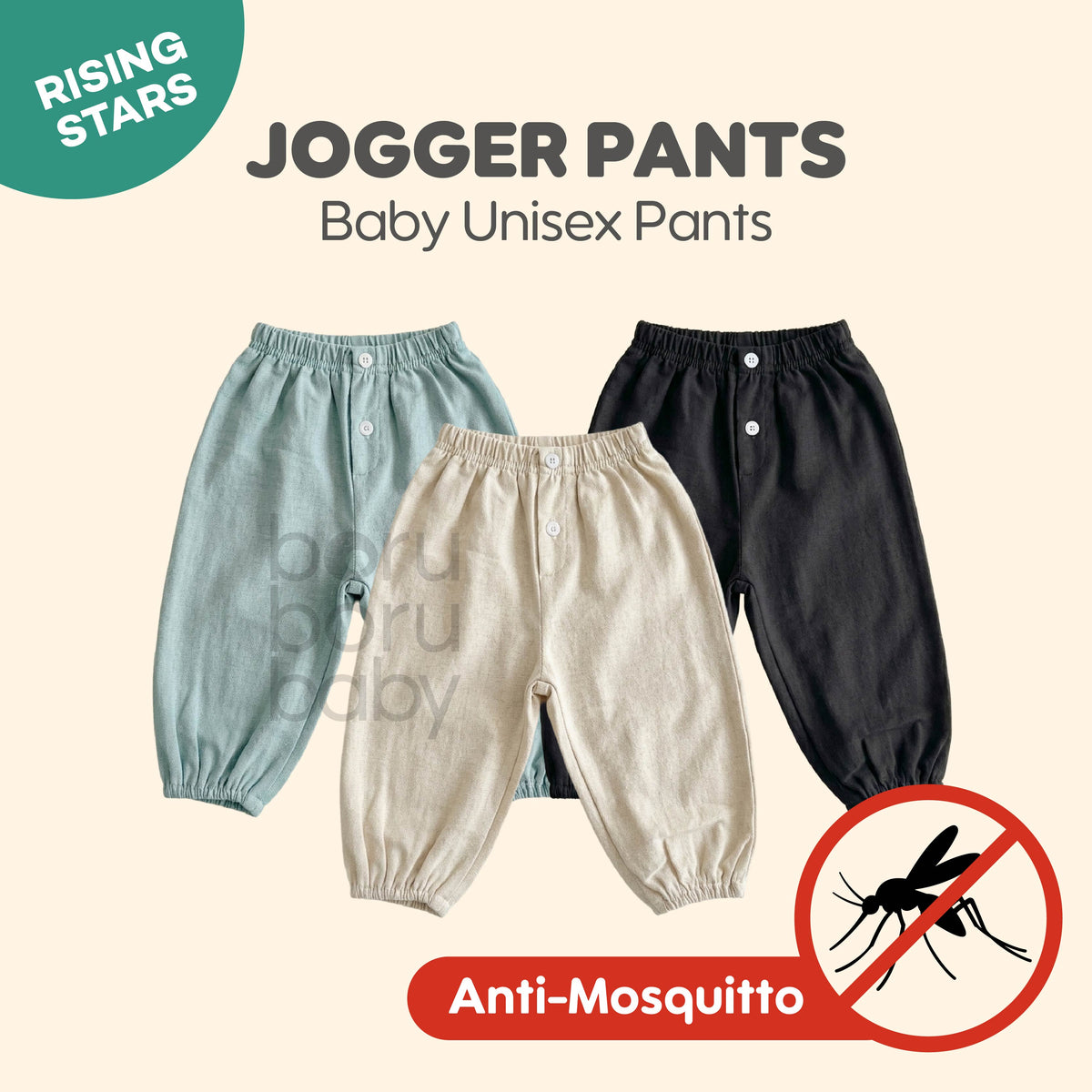Baby Basic Pants - Celana Bayi Unisex - Celana Linen Bayi