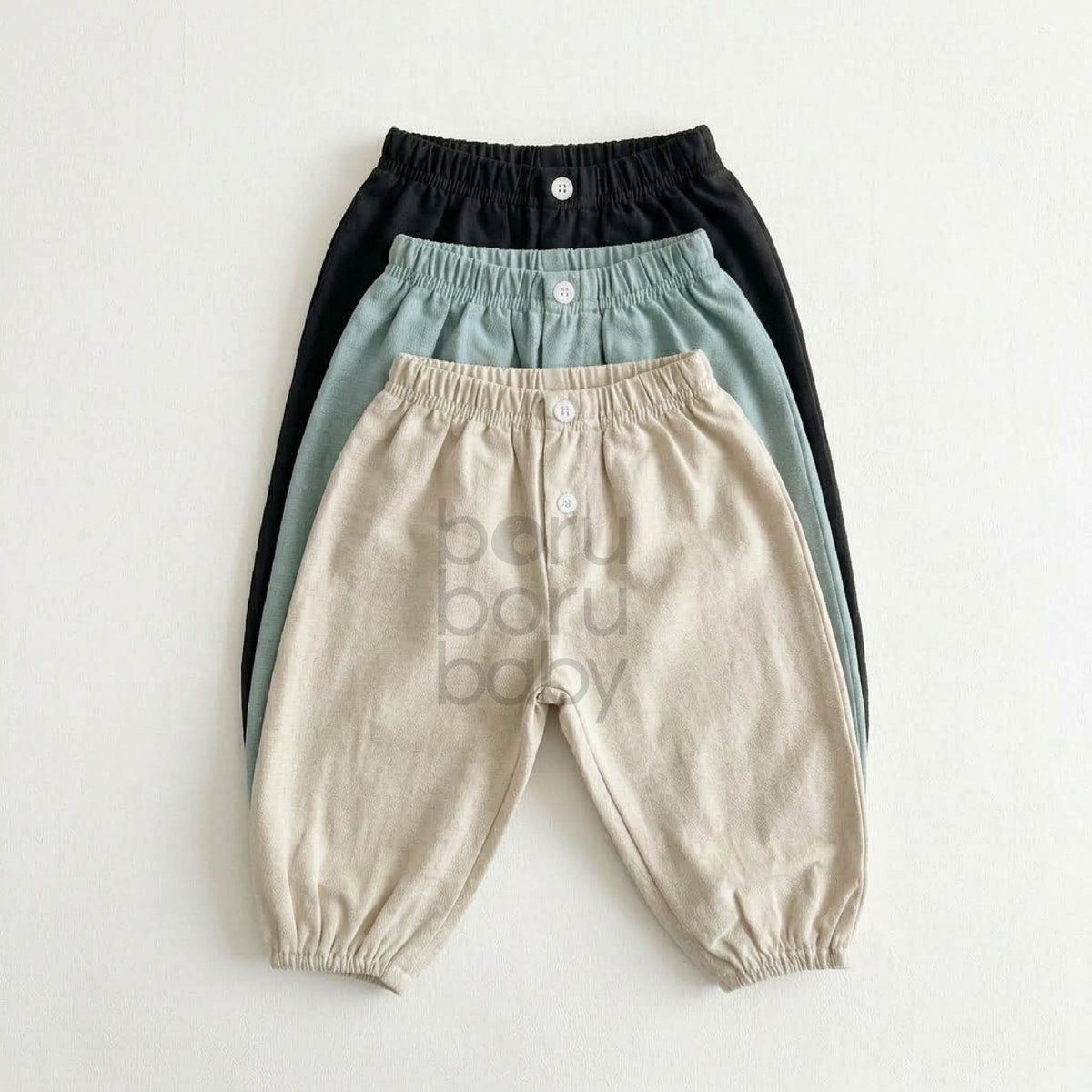 Baby Basic Pants - Celana Bayi Unisex - Celana Linen Bayi