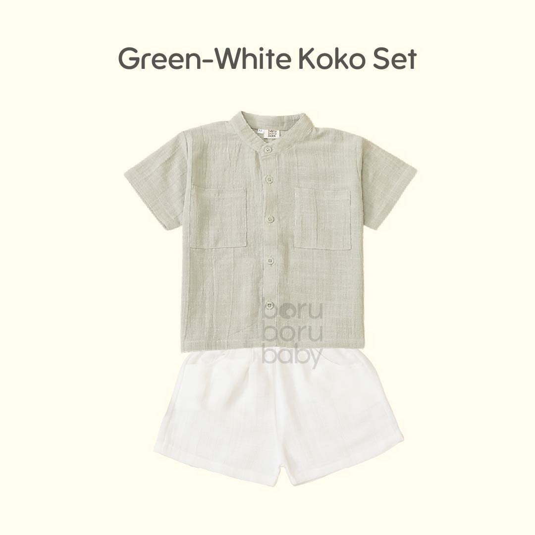 Baju Bayi Koko Premium - Paket Baju celana Casual - Baju Celana Baby Casual