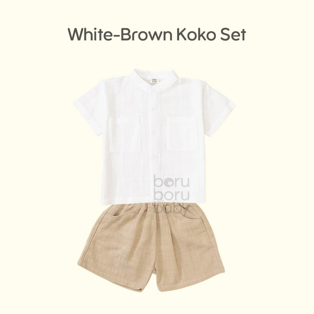 Baju Bayi Koko Premium - Paket Baju celana Casual - Baju Celana Baby Casual