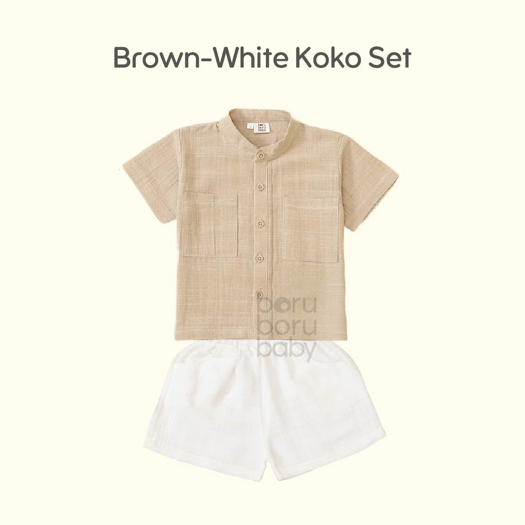 Baju Bayi Koko Premium - Paket Baju celana Casual - Baju Celana Baby Casual
