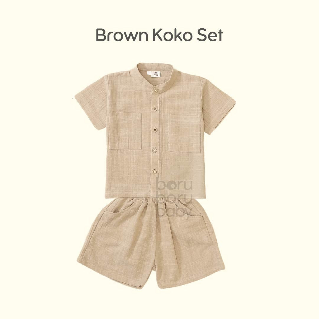Baju Bayi Koko Premium - Paket Baju celana Casual - Baju Celana Baby Casual