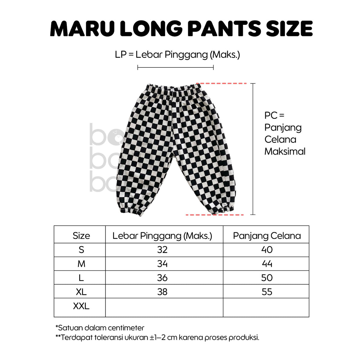 Maru Long Kids Pants - Celana Panjang Anak Stripe - Celana Tropis Anak