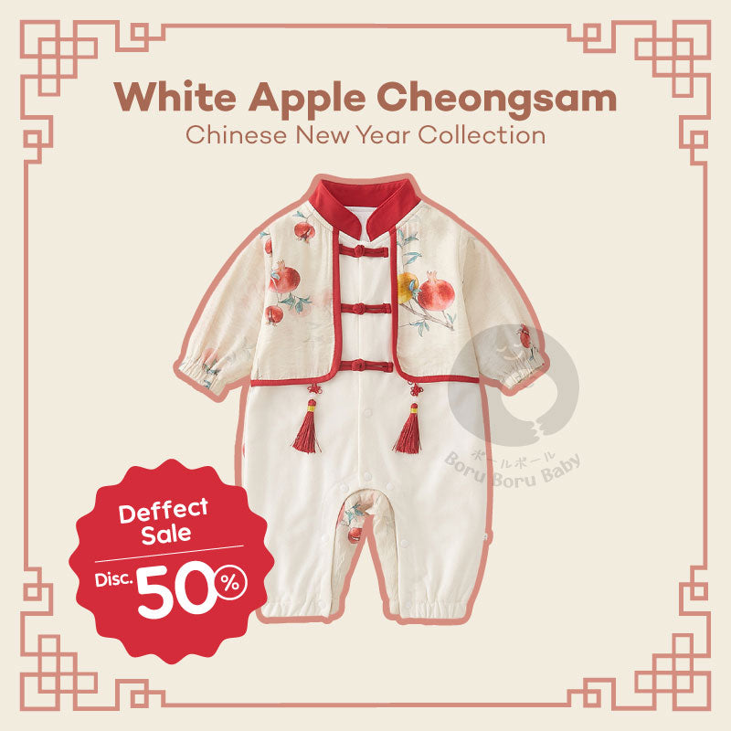 SALE! BAJU BAYI Imlek - Apple Cheongsam - Kimono Chinese New Year - Baju Sinchia