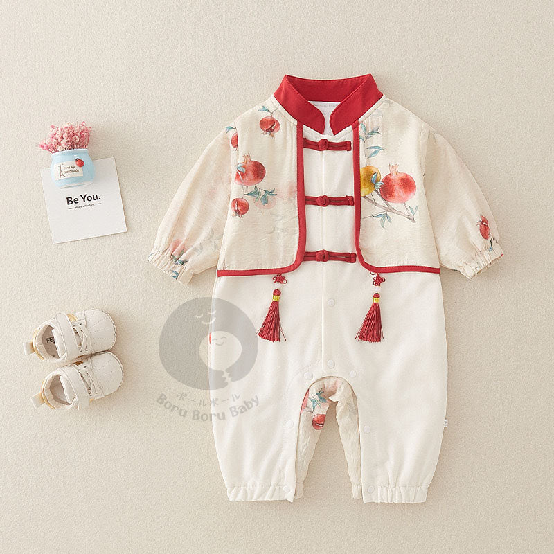 SALE! BAJU BAYI Imlek - Apple Cheongsam - Kimono Chinese New Year - Baju Sinchia