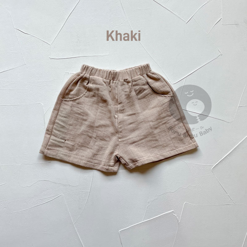 Baby Basic Short Pants - Celana Pendek Bayi Unisex - Celana Linen Bayi