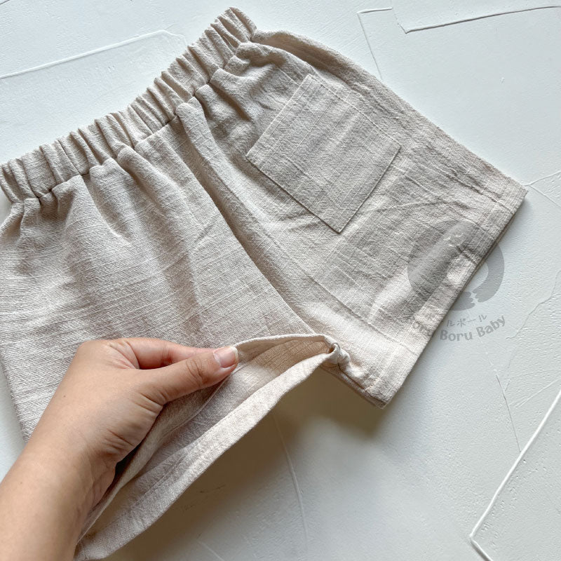 Baby Basic Short Pants - Celana Pendek Bayi Unisex - Celana Linen Bayi