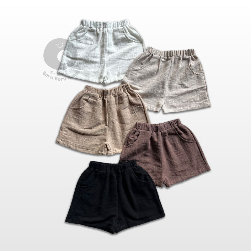 Baby Basic Short Pants - Celana Pendek Bayi Unisex - Celana Linen Bayi