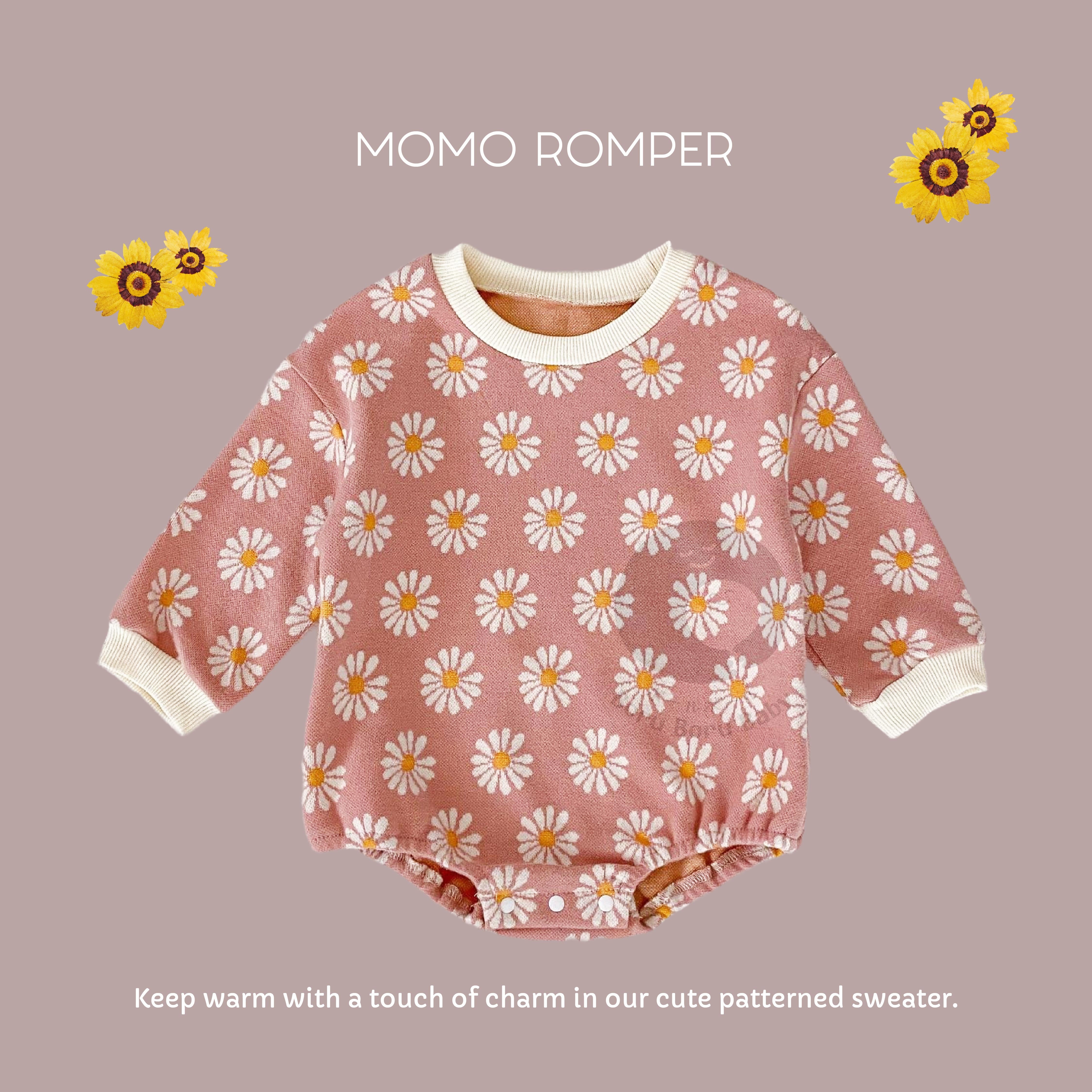 Pink Momo Romper Floral Dress