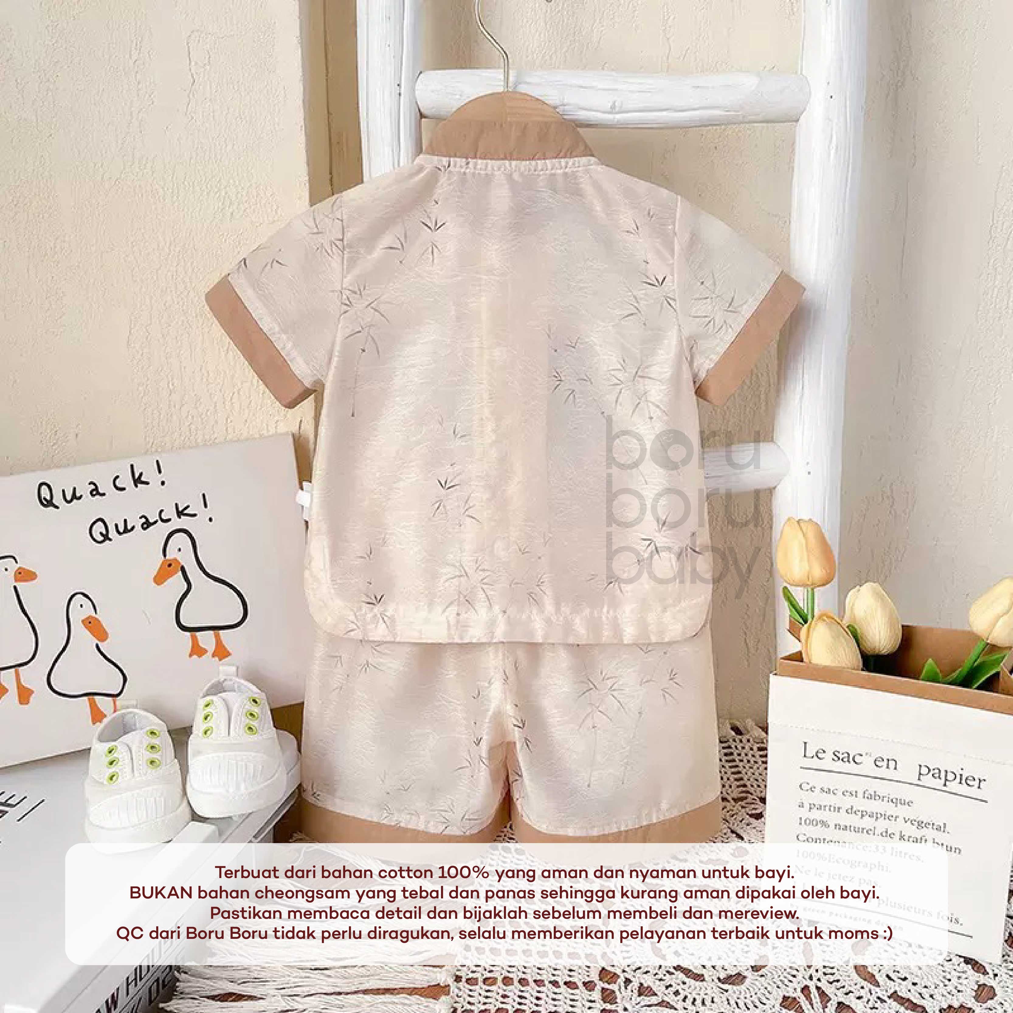 Jinfu Shirt Set Imlek - Baju celana set chinese new year - kimono anak Sinchia