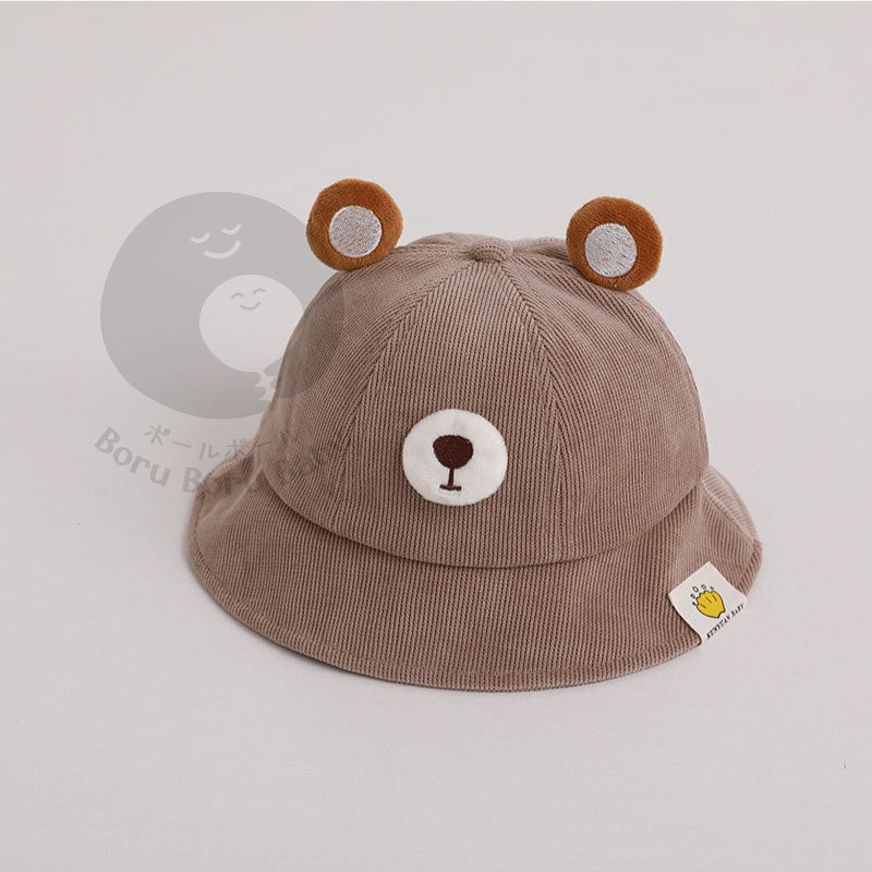 TOPI BAYI LUCU - BEAR BUCKET HAT V2 -  TOPI BAYI 3D - BUCKET HAT BABY UNISEX