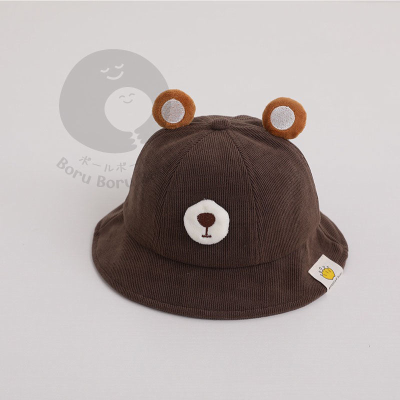 TOPI BAYI LUCU - BEAR BUCKET HAT V2 -  TOPI BAYI 3D - BUCKET HAT BABY UNISEX