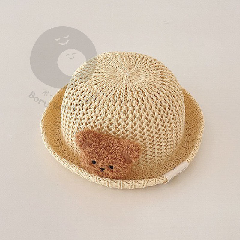 TOPI BAYI LUCU - POLAR BEAR BUCKET HAT -  TOPI BAYI 3D - BUCKET HAT BABY UNISEX